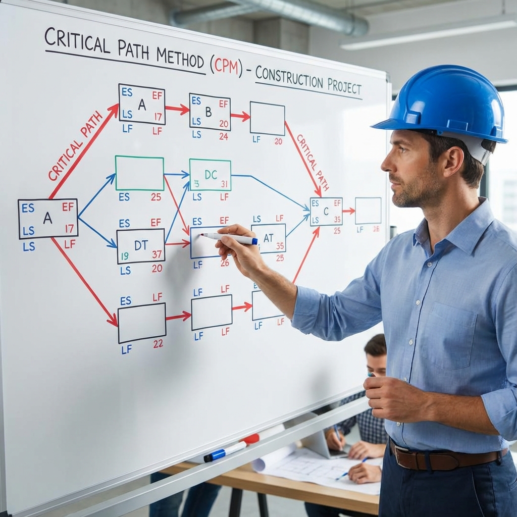 Critical Path Method Network Diagram