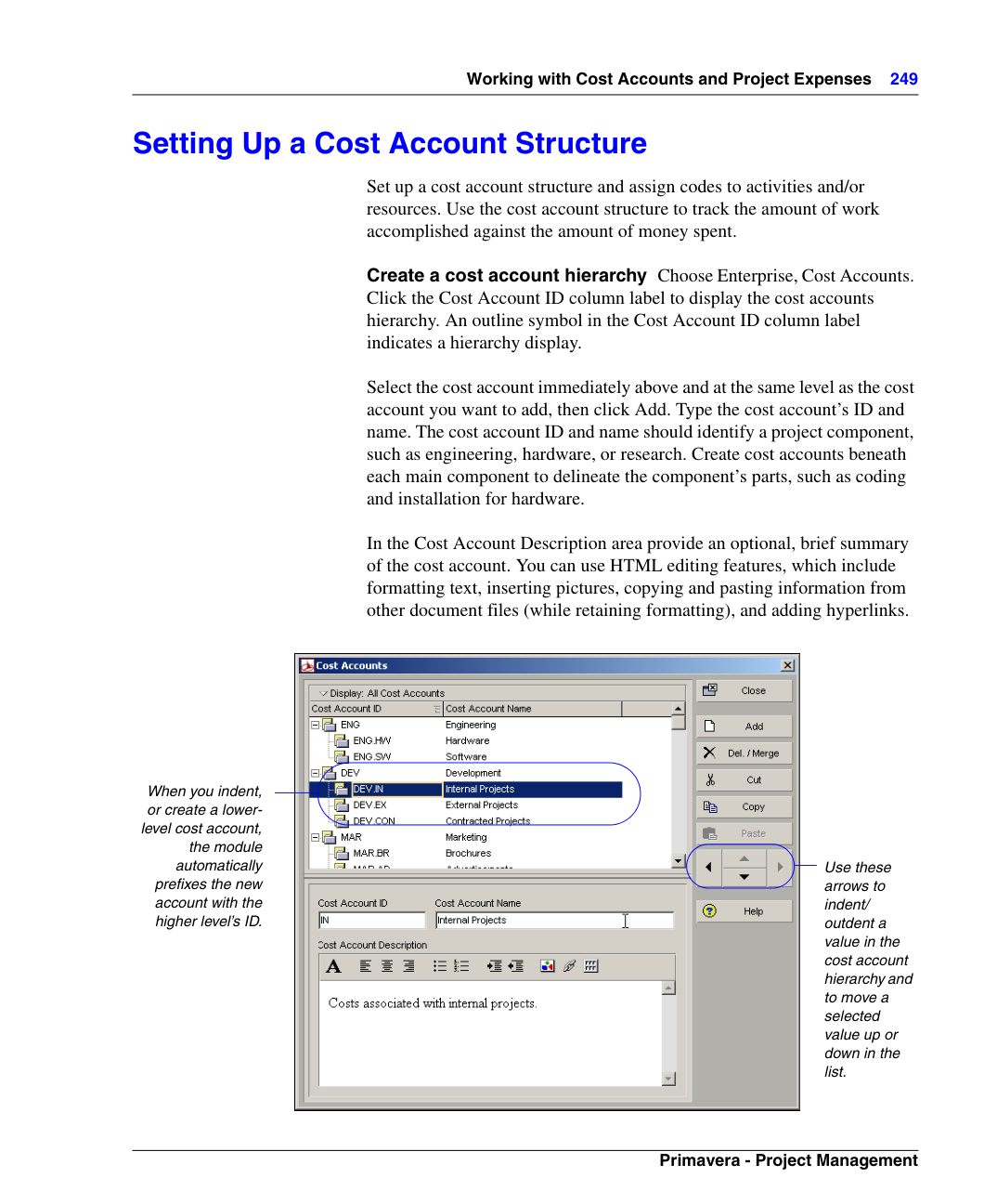 Cost Account Dictionary Setup in P6
